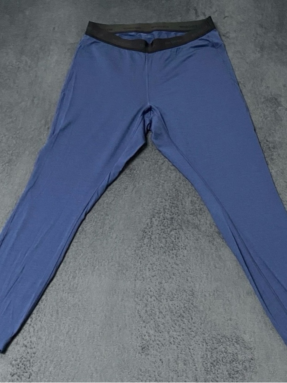REI Co-op 185 Base layer Pants Womens L Blue Merino Wool Warm Stretch Leggings